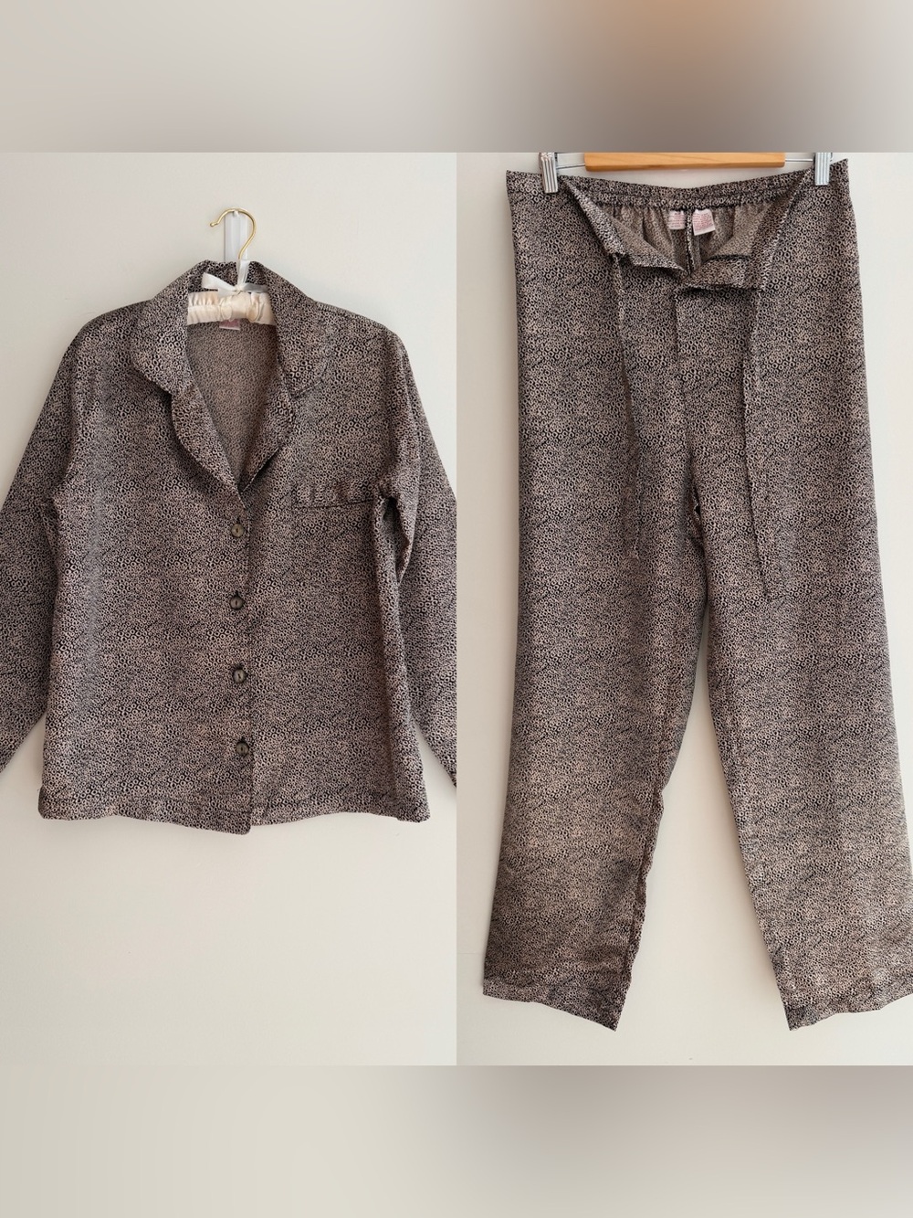 VINTAGE Versailles The Bay 2 Piece Pajamas Top & Pants Satin Classic Elegant